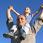 Man and child enjoying freedom with HumanaChoicePPO