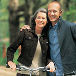 Senior couple staying healthy with supplement part C